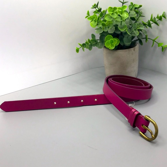 GAP Accessories - Gap women genuine cow leather (hot) pink belt size Medium